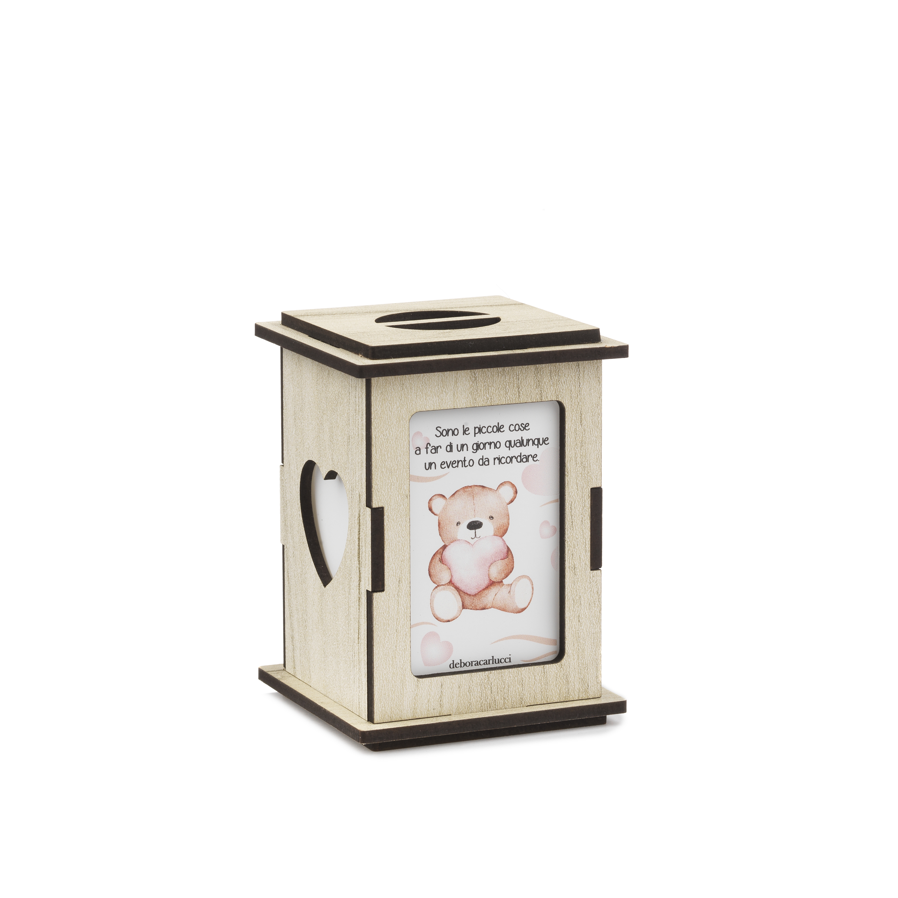 lanterna con luce led - orsetto - personalizzabile