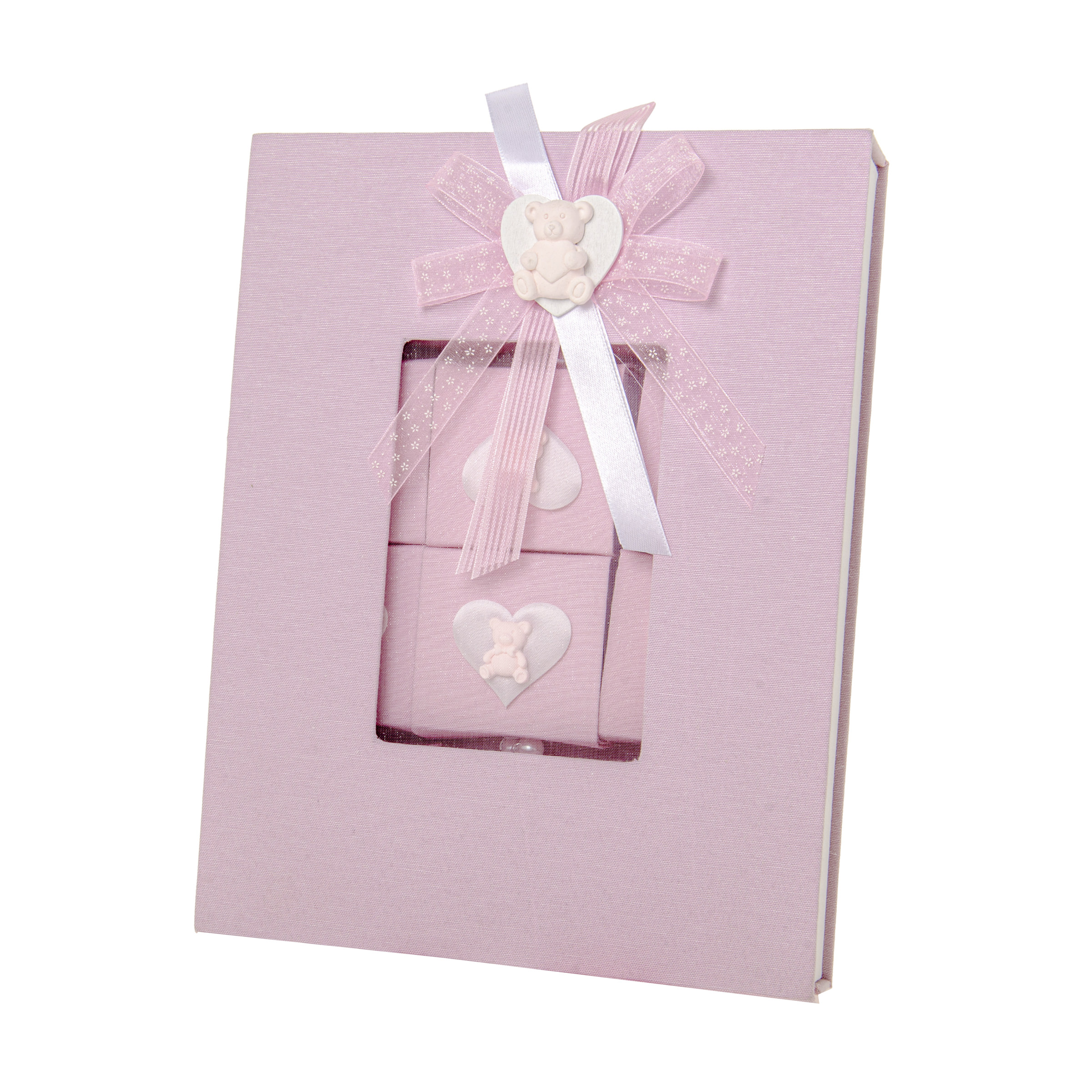CONTENITORI PORTACONFETTI BABY DECORATI ROSA O AZZURRO - 12 PEZZI